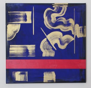 Beate Prinzen Gold on Blue