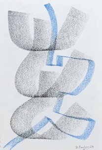 Daniela Paulus Linear Schwarz, Blau