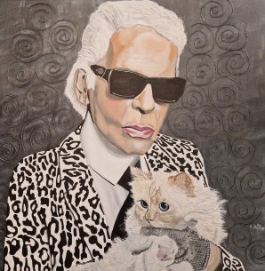 Erich Handlos Karl Lagerfeld Cat lover