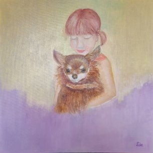 Lidia Kronnhoffmannova Lang Das Mädchen mit dem Hund