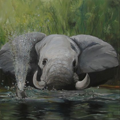 Elefant von Birgit van der Gang