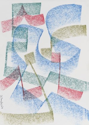 Linear Rot, Blau, Grün von Daniela Paulus