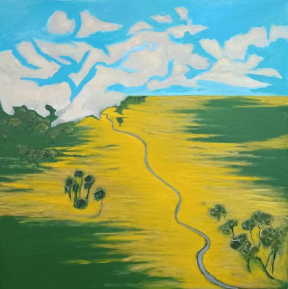 Der Weg in der gelben Wiese von Gulschan Rokzad