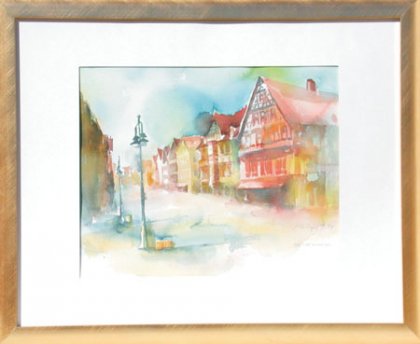 Heidenheim - einsame Straße von Ingrid Kamper