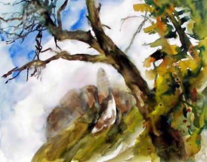 Hochnebel am Plöckenpass von Ingrid Kamper