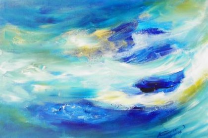 Wasser - Azurblau von Ingrid Kamper