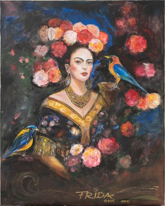 Frida und ich, Vögel, Collier von Sieglinde Strohmeier